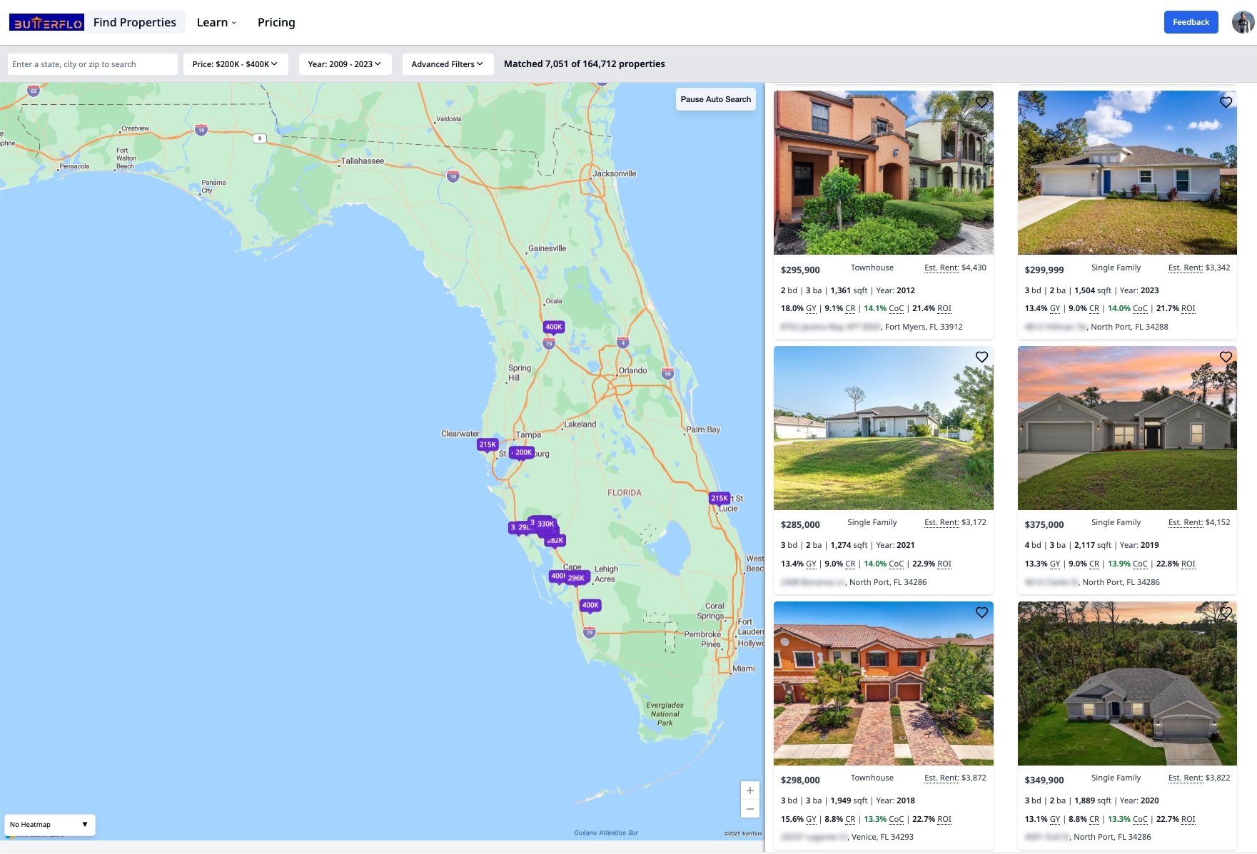 Florida deals in $200K - $400K range